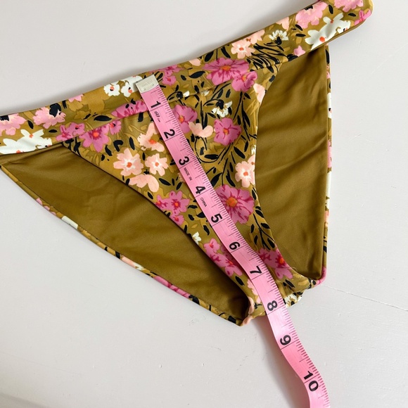 TORI PRAVER Swimwear bikini bottoms floral - sz M - Picture 5 of 5